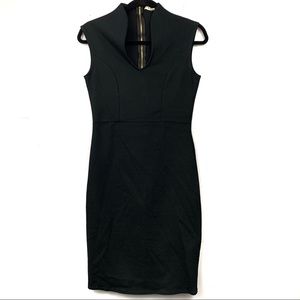Black form fitting cocktail dress